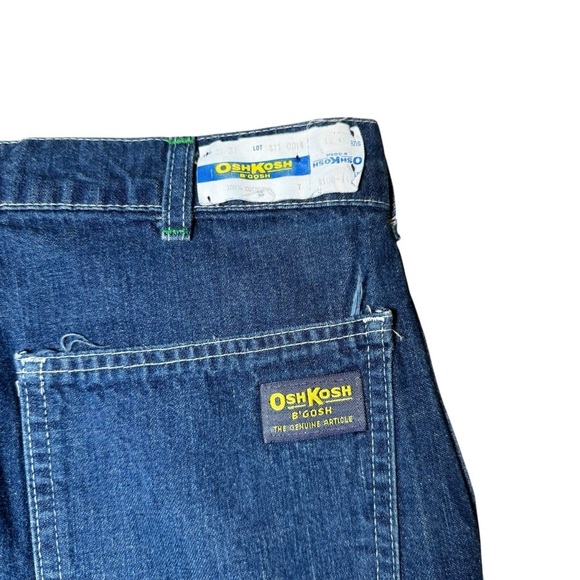 Vintage 70s Oshkosh B Gosh Sanforized Union Made Denim Carpenter Jeans Size 29 - Picture 3 of 6